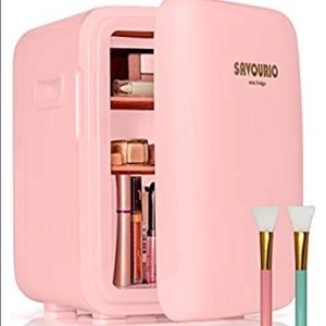 PINK Mini skincare Fridge